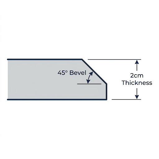 bevel edge profile