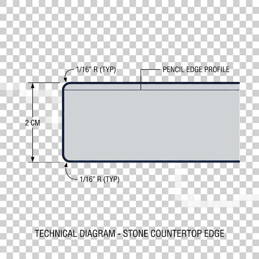 pencil edge profile